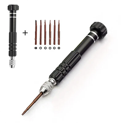CYXLCD Small Screwdriver Watch Glasses Mini Precision Tiny Set Repair Kit Tool Black