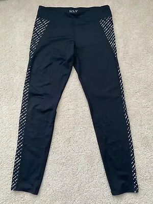 New MARC NEW YORK Womens Black Full Length Yoga Pants Activewear Leggings Size L - Image 1 of 4