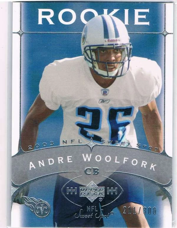 2003 Sweet Spot #205 Andre Woolfolk  - Image 1 of 1