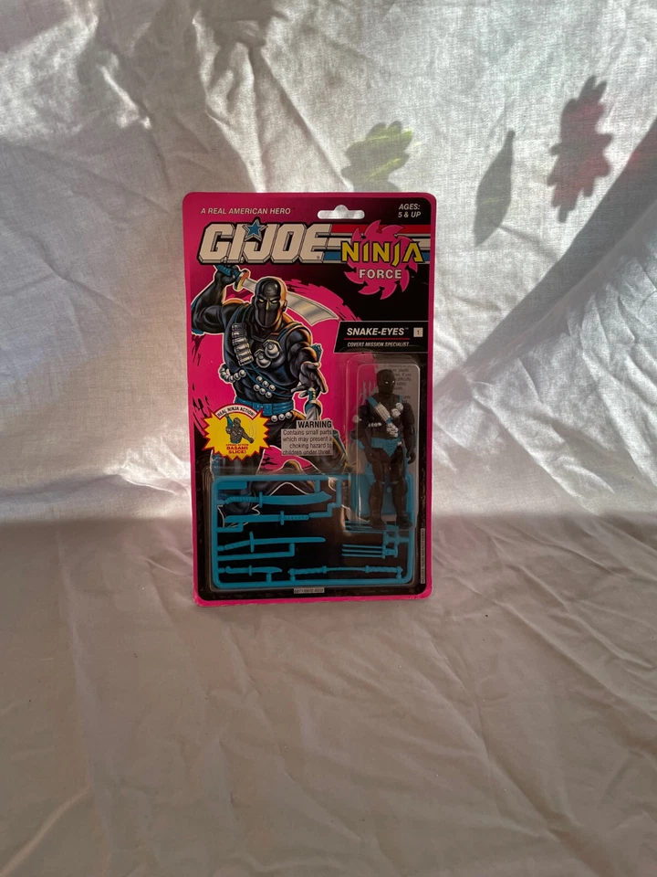 Hasbro GIJOE Gi Joe Ninja Force Snake Eyes V5 1993 MOC Cobra Commander SnakeEyes