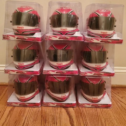 Toyota Racing Helmet 1:3 Scale Mini Helmet Red Champion Series NEW!  🔥🔥🔥 HTF Cover