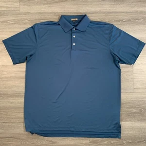 Peter Millar Polo Shirt Mens XL Dark Blue Summer Comfort Performance Golf - Picture 1 of 10