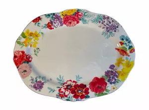 "Plato para servir gres ""Garden Meadows"" para mujer Pioneer ¡MUY RARO! QVC - Imagen 1 de 6