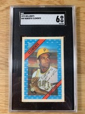 1972 Kellogg's  Roberto Clemente SGC 6 EX-MT | HOF Pittsburgh Pirates