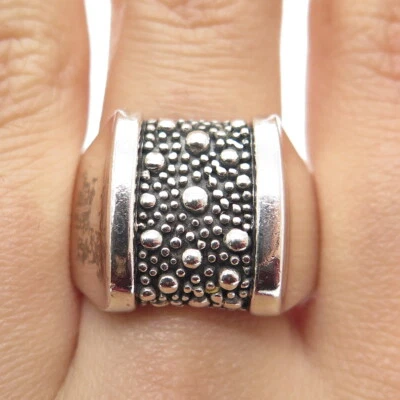 Anillo modernista de plata de ley 925 de Michael Dawkins talla 7,25 Foto 1 de 4