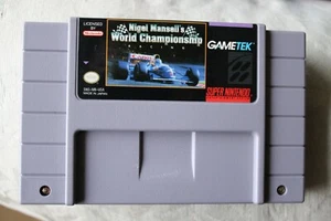 Nigel Mansell’s World Championship SNES Game Authentic 1991 Tested & Working - Picture 1 of 2