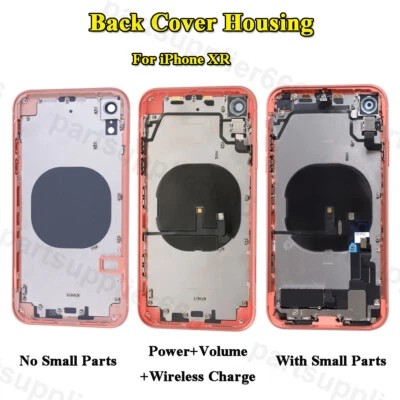 For iPhone XR Back Cover Housing Glass Rear Battery Door Frame Replacement Part - Image 1 of 4