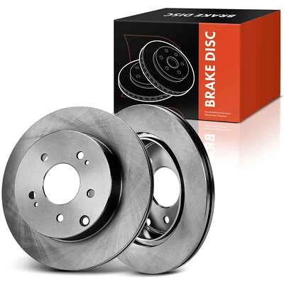 2x Rotores de freno de disco laterales traseros para Mitsubishi Eclipse 2006-2012 Galant 2007-2009 Foto 1 de 4