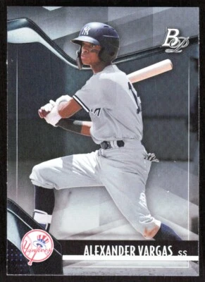 2021 2460B Bowman Platinum Top Prospects Alexander Vargas New York Yankees - Image 1 of 2