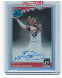 2018-19 Donruss Optic Rated Rookies Signatures Holo #165 Vincent Edwards Auto 