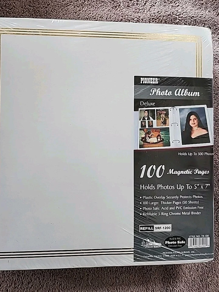 ÁLBUM DE FOTOS PIONERO DELUXE 100 páginas magnéticas [[BLANCO]] ((Sellado de fábrica)) Foto 1 de 4