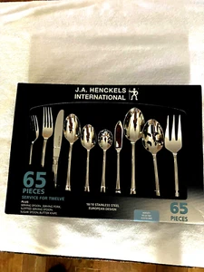 J. A. Henckels International 18/10 acero inoxidable Stl. Astley 65 piezas Juego de cubiertos - Imagen 1 de 2