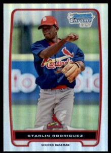2012 Bowman Chrome Prospects Refractor #BCP135 Starlin Rodriguez St. Louis