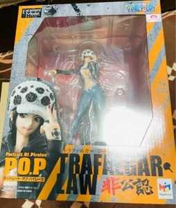 NEW One Piece Figure Trafalgar Law Portrait.Of.Pirates I.R.O Megahouse P.O.P - Picture 1 of 5