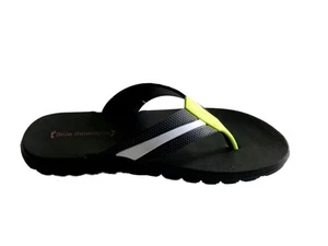 Sole Selection Kids Flip-Flops Grey w/ White & Teal Straps - Size 12 - Afbeelding 1 van 3