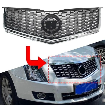 Parachoques delantero rejilla superior malla plateada para Cadillac SRX 2010-2016 Foto 1 de 4