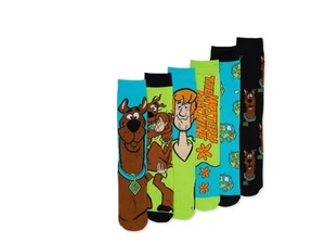 NEU 6ER-PACK SCOOBY-DOO LÄSSIGE NEUHEIT CREW-SOCKEN GRÖSSE 6-12 - Bild 1 von 1