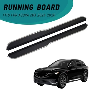 2PCS Running Boards Fits for Acura ZDX 24-26 Black Side Step Aluminium Nerf Bar - Picture 1 of 5