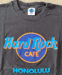 Camiseta De Colección Años 90 Hard Rock Café Para Hombre Grande Honolulu Negra Desteñida Puntada Única EE. UU. - Imagen 1 de 11