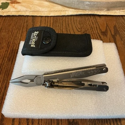 Cuchillos Buck EE. UU., herramienta Bucklite #355 con funda de nylon, en muy buen estado usado Foto 1 de 4