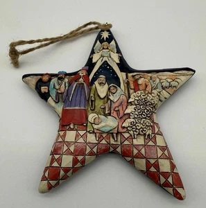 Jim Shore Nativity Star Hanging Ornament Resin #4010627 - Picture 1 of 2