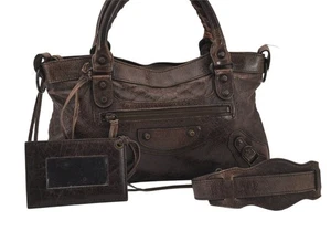 Echte Balenciaga Classic The First 2-Wege Handtasche Leder 103208 braun 8787M - Bild 1 von 10