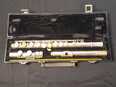 Flauta Estudiantil Artley EE. UU. Plateada Modelo 18-0 con Estuche Necesita TLC Foto 1 de 4