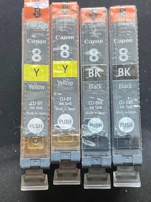 Tinta Canon ChromaLife 100 CLI-8 2 negra y 2 amarilla - sellada de fábrica Foto 1 de 4