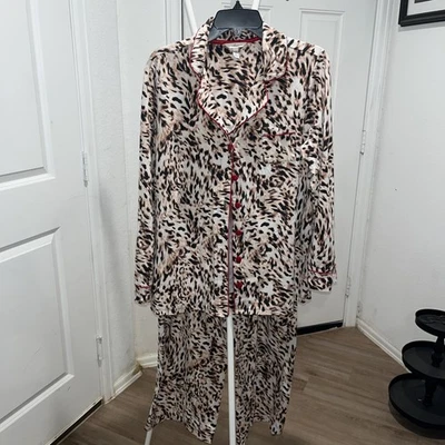 Soma 2 piezas Mezcla de Algodón Spandex Ropa de Salón Conjunto de Pantalones PJ Talla XL Top L Botto Foto 1 de 4