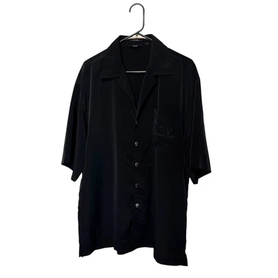 Vintage Punisher Shirt Mens XL Black Marvel Comics 2001 Skull Button Embroidered - Image 1 of 4