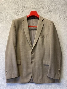 Brooks Brothers Suit Jacket Blazer Wool Taupe 2 Button Size 46 Wool /146-16 - Picture 1 of 14