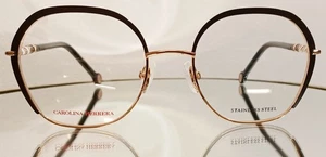 CAROLINA HERRERA HER 0099 2M2 Anteojos NEGRO/DORADORADO Nuevo Metal 52-19-145 - Imagen 1 de 13