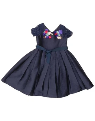 Vestido Monzón Niñas Línea A 9-10 Años Azul Marino Floral Poliéster YN13 Foto 1 de 3