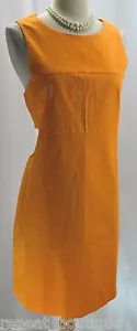 ABITO KATE SPADE KSNY mandarino ritagliato SHAPE SHIFTER fodero foderato M 10 nuovo con etichette $150 - Foto 1 di 11