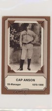1975 Fleer Cloth Patches Laughlin Pioneers of Baseball Cap Anson #1 HOF