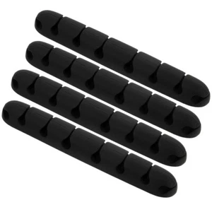 4 Pcs Desktop Cable Organizer Wires Management Holder Cord Clips - Afbeelding 1 van 12