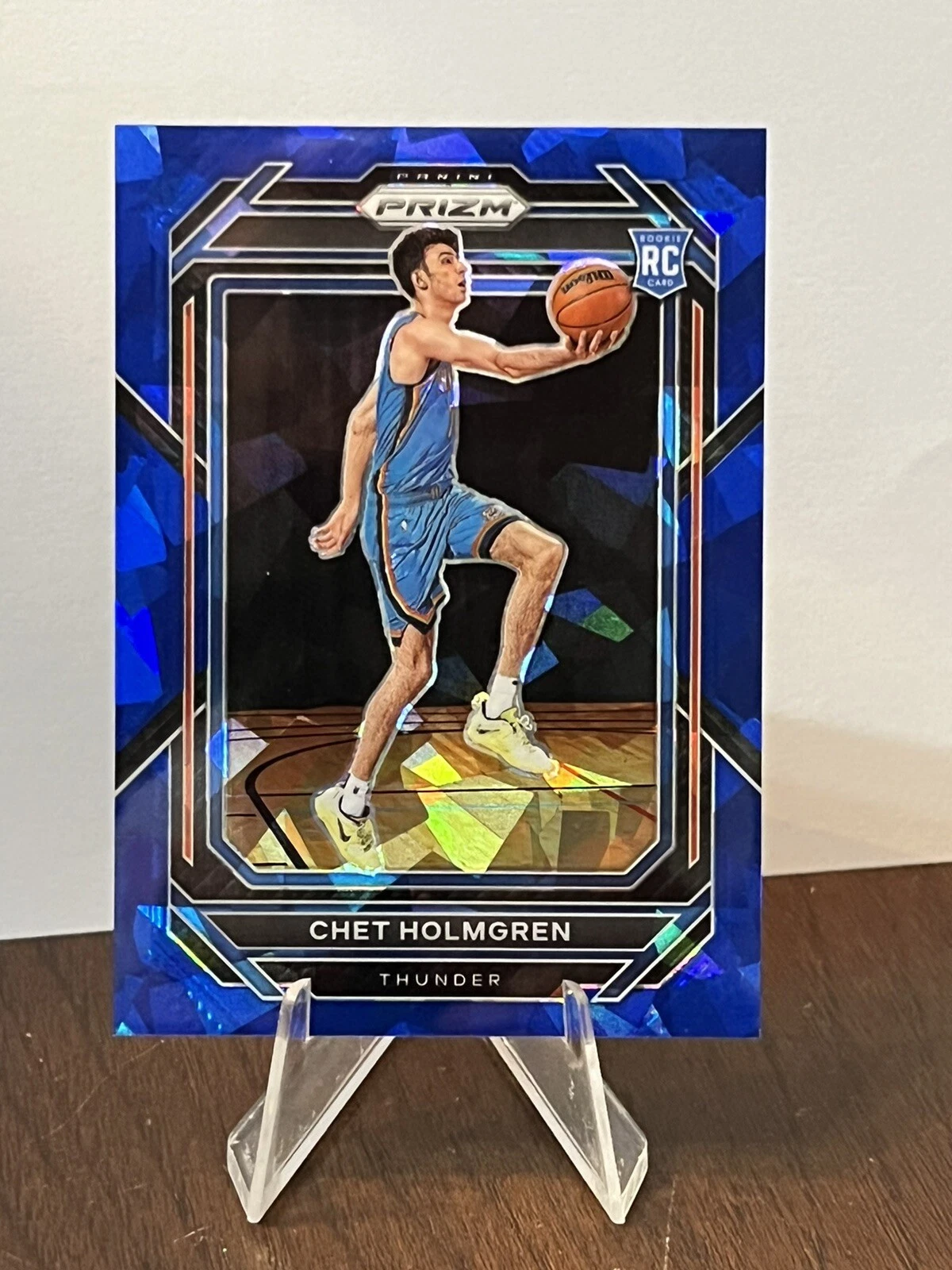 2022 Panini Prizm Chet Holmgren Blue Ice Prizm Rookie 109/125 #266
