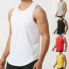 T-shirt sans manches respirant noir/rouge M 3XL T-shirt de gym pour hommes