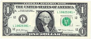 2017 Star 1 $ San Francisco Federal Reserve Schein ☆☆ Tolles Sammlerstück ☆☆ 381 - Bild 1 von 2