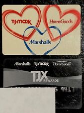 Retail MARSHALLS - T.J. MAX - HOMEGOODS - Expired Collectible Credit Store Cards
