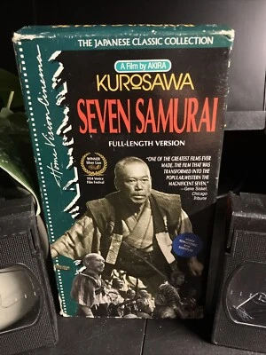 Seven Samurai (VHS, 1993, 2-Tape Set) Tested & Working Akira Kurosawa Subtitled - Image 1 of 4