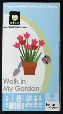 Cricut Fonts Cartridge - WALK IN MY GARDEN - Provo Craft 29-0223 FREE SHIPPING - Image 1 of 4