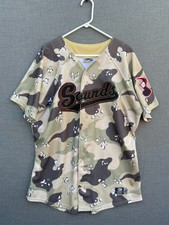 Nashville Sounds Baseball Jersey 48 Camo OT Sports Minor League Baseball
