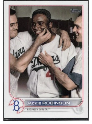 F885 JACKIE ROBINSON SP PHOTO VARIATION 2022 TOPPS UPDATE #US42 BROOKLYN DODGERS - Image 1 of 2