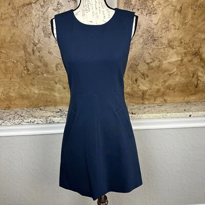 Mini Vestido Diane Von Furstenberg Carpreena Para Mujer 4 Azul Marino Tejido Traje Sin Mangas Foto 1 de 4