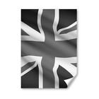 A5 - BW - Union Jack Flag Britain Print 14.8x21cm 280gsm #36518