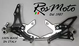 PEDANE ARRETRATE REARSETS KAWASAKI Z 750 2007-2014 NERO BLACK - Bild 1 von 1