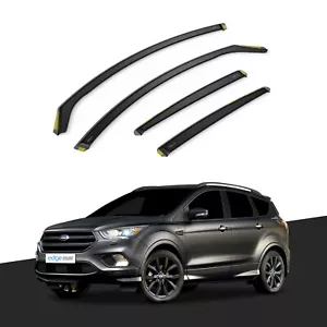 Ford Kuga MK2 2012-2019 5 Door SUV Wind Deflectors 4pc Tinted - Picture 1 of 10