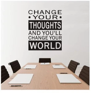 Wall Decals Inspirational Wall Stickers, Easy to Install Change Your Thoughts - Picture 1 of 2