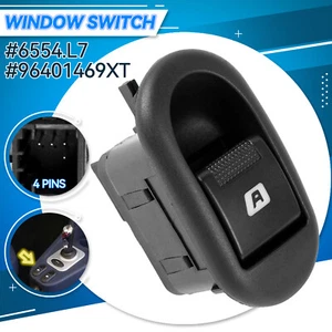 Front Electric Window Switch for Citroen C2 C3 & Peugeot 1007 96401469XT 6554.L7 - Picture 1 of 8